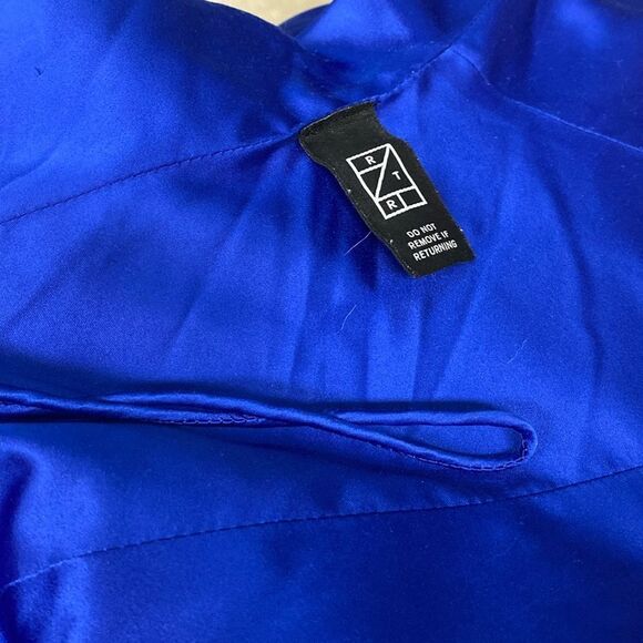 Theia Cobalt Smooth Mermaid Gown 🔵 - Picture 14 of 14